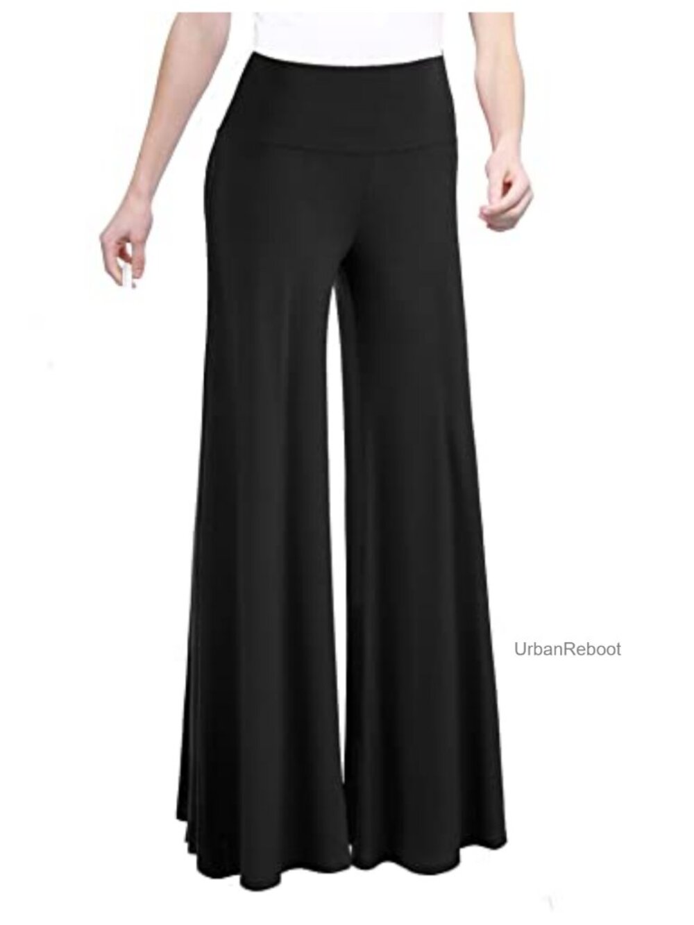 Women's Wide Leg Palazzo Lounge Pants Pull On Flared Casual Yoga Beach
